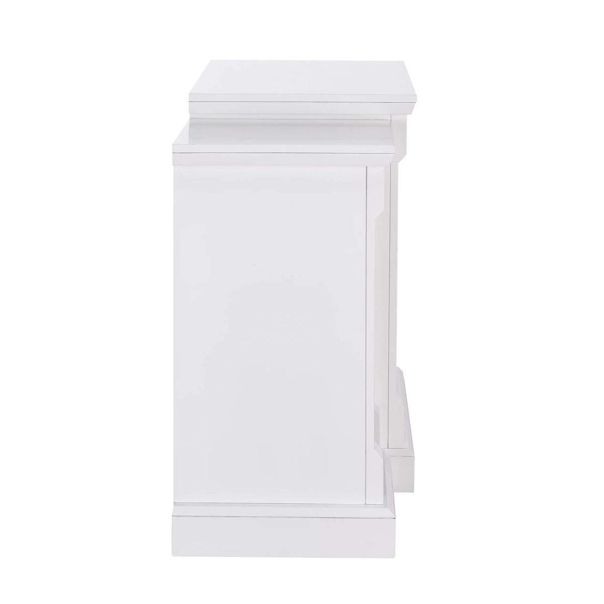 White Electric Fireplace with Bookcases E25785