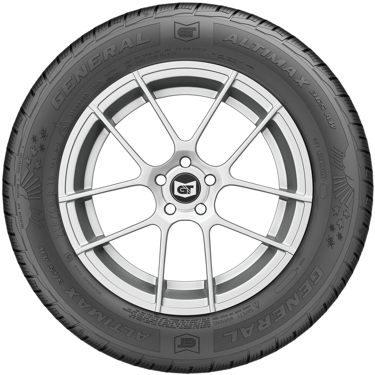 All Weather 215/45R17 87V Passenger Tire U677410