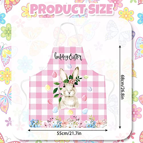 4Pcs Pink Christmas Kitchen Cooking Aprons R55779