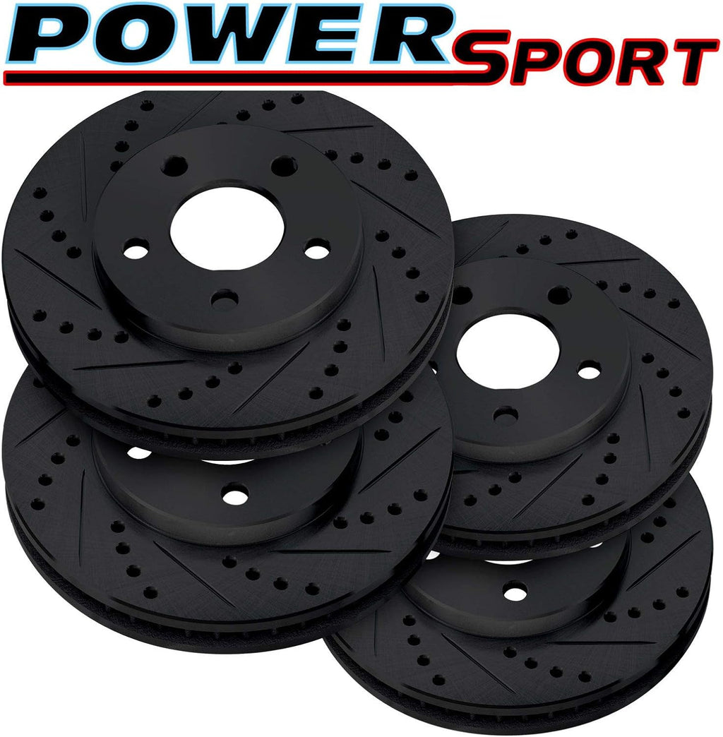 Black Full Kit Brake Rotors Z824