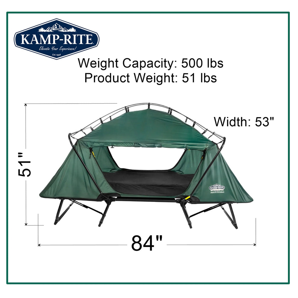 2 Person Elevated Cot, Lounge Chair, & Tent Q823