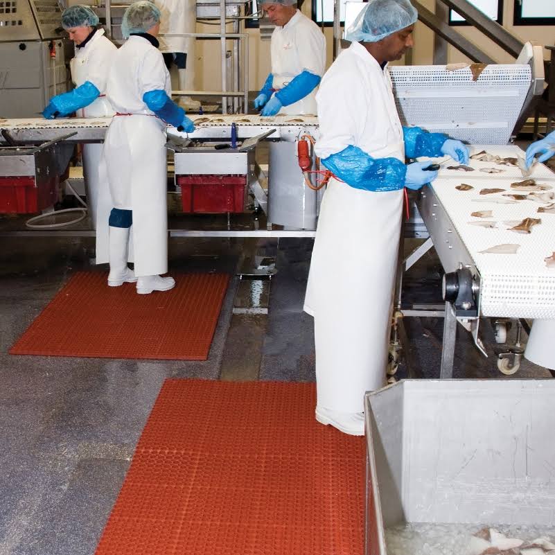 Red Drainage Anti-Fatigue Mat O993