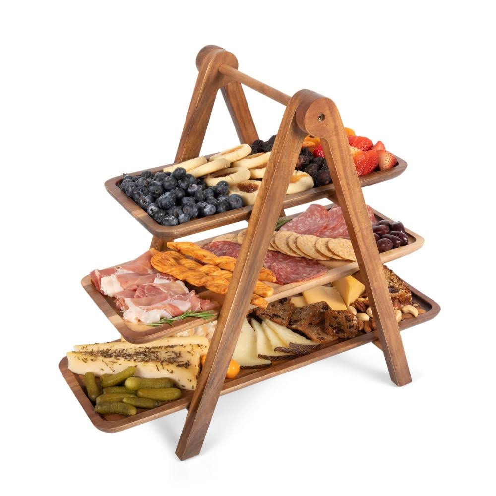3 Tiered Acacia Wood Serving Station K5195