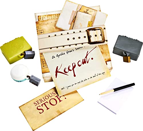Escape Room in a Box The Werewolf Experiment, Group Game with 19 2D and 3D Puzzles I3109