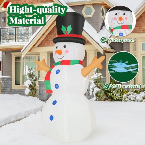 4 FT Christmas Inflatables Snowman with LED Lights J454097