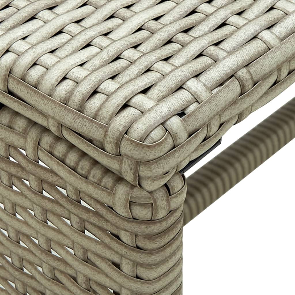 Beige Poly Rattan Coffee Table N104278