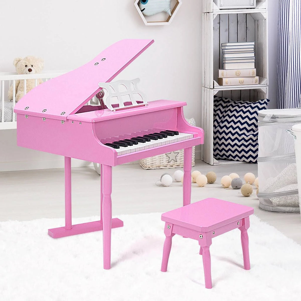 Pink Children Grand Piano with Bench W647733