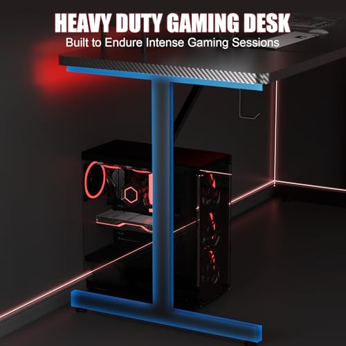55 Inch Gaming Desk with LED Lights P82501