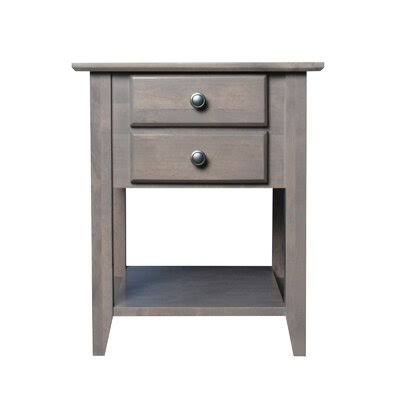 2 Drawer End Table Sandy Gray S1980