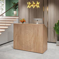 47 Inch Reception Desk with Open Shelves H400