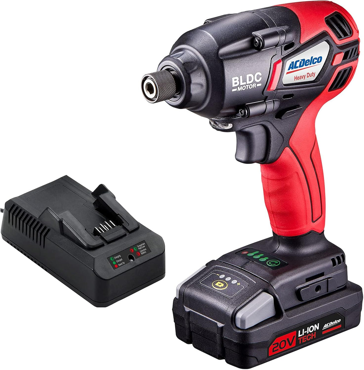 20V Cordless Li-ion 1/4” Brushless Impact Driver Tool Kit O402800