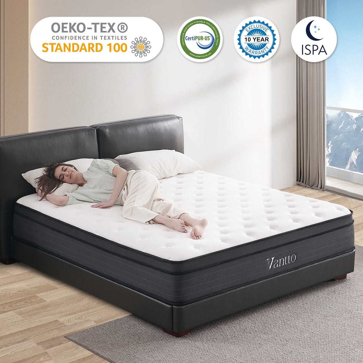10 Inch Memory Foam Hybrid Twin Mattress B853