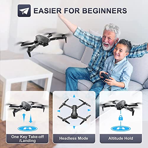 Black 1080P HD FPV Camera Drone with 2 Batteries K273246