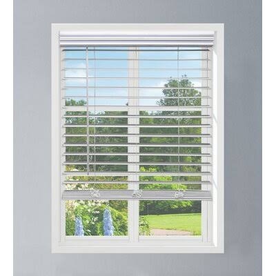 Cordless Faux Wood Blinds, 34W x 60L C520