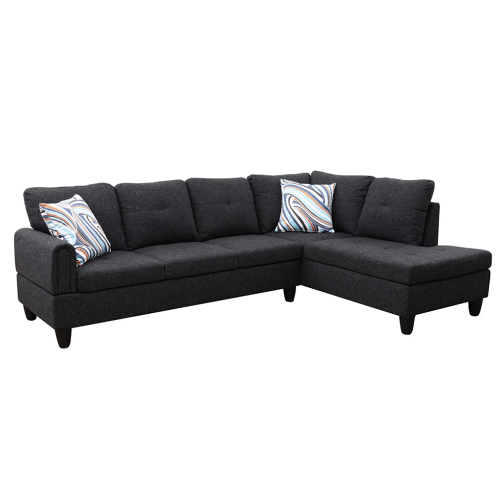 98" Sectional Sofa with Storage Ottoman and Chaise J496509