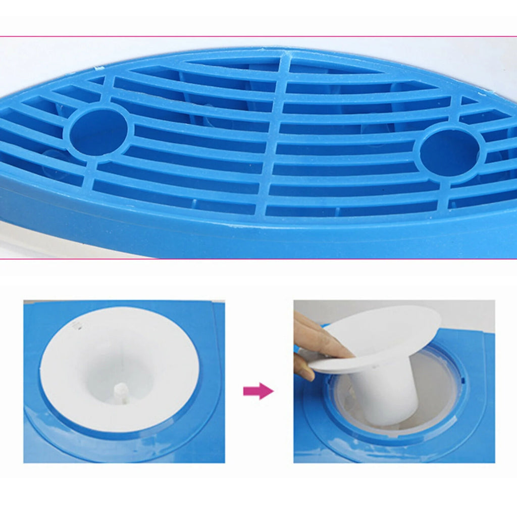 Top Loading Hot & Cold Water Cooler Dispenser White & Blue R6901