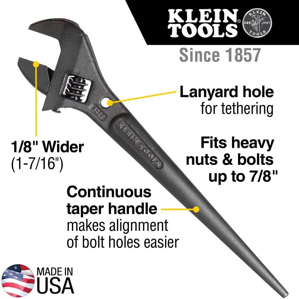 Adjustable Spud Wrench 10-Inch with Tether Hole, Pack of 2 B881717