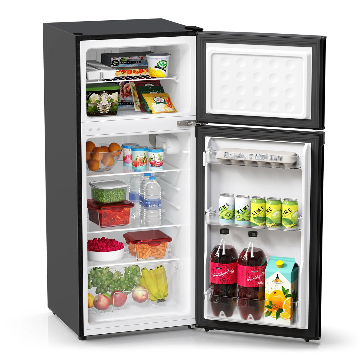 4.5 Cu. ft. Two Door Refrigerator Black Stainless Look Z377652