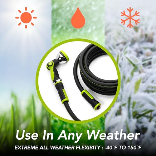 Heavy Duty 3ft x 5/8" Garden Hose with Spray Nozzle F378