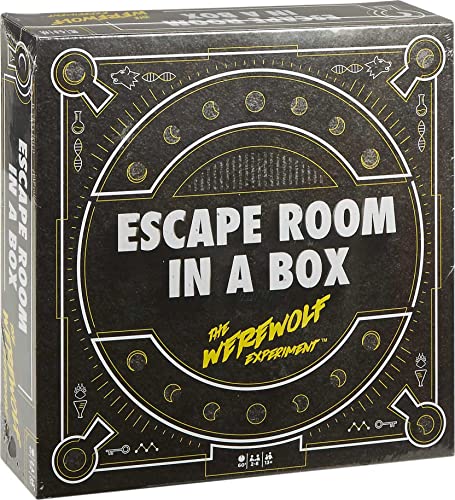 Escape Room in a Box The Werewolf Experiment, Group Game with 19 2D and 3D Puzzles I3109