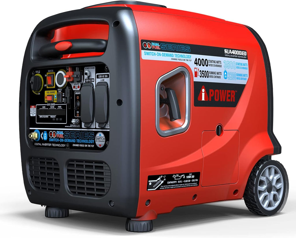 4000 Watt Portable Inverter Generator Gas & Propane Powered X2450