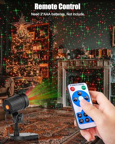 Red and Green Starry Projection Light W2537