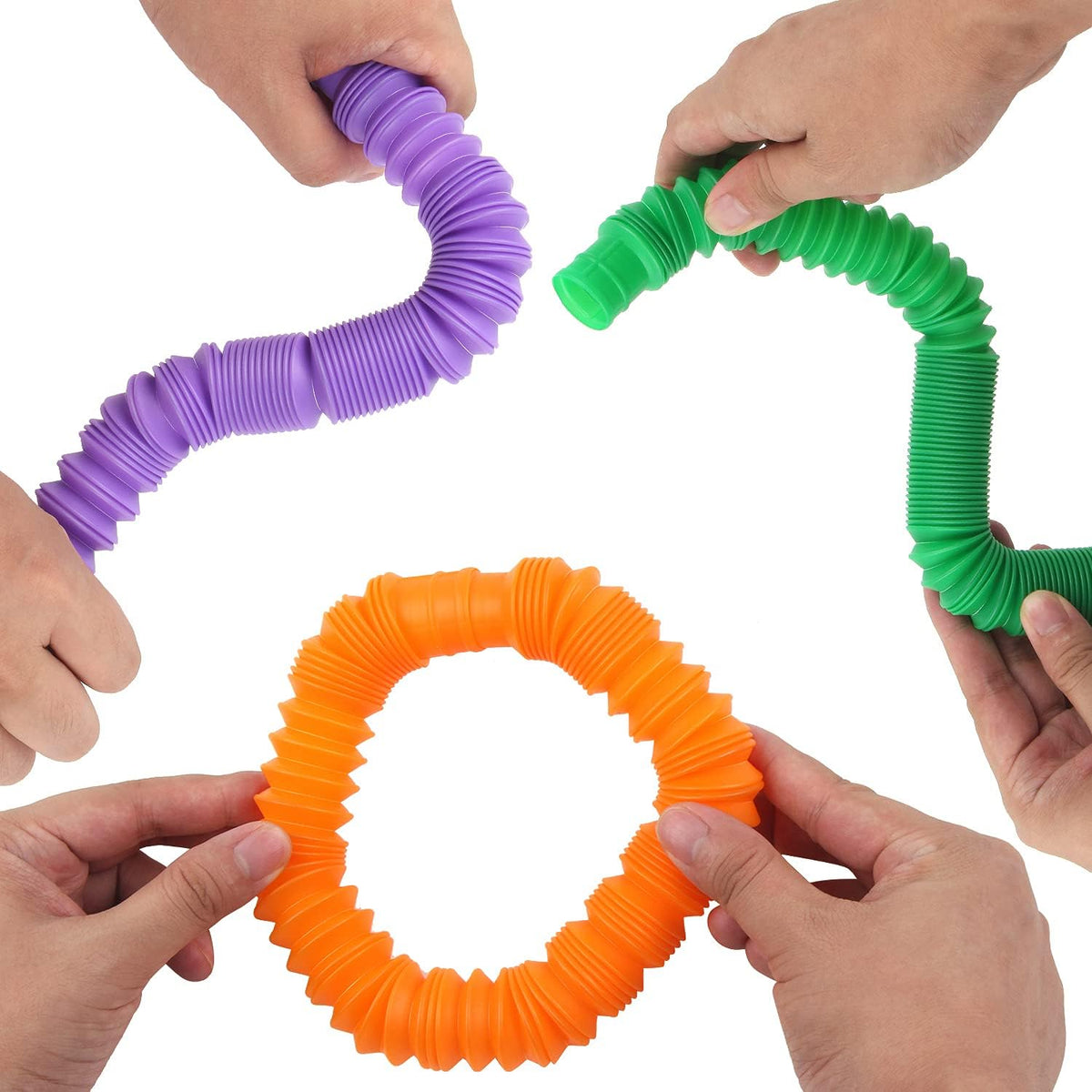 7 Pieces Pop Tubes Fidget Toys V5092