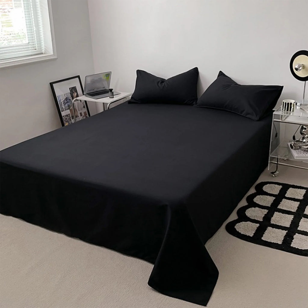 King Size Microfiber Sheets, Black Z8652
