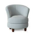 Aqua Green Swivel Barrel Chair Q74076