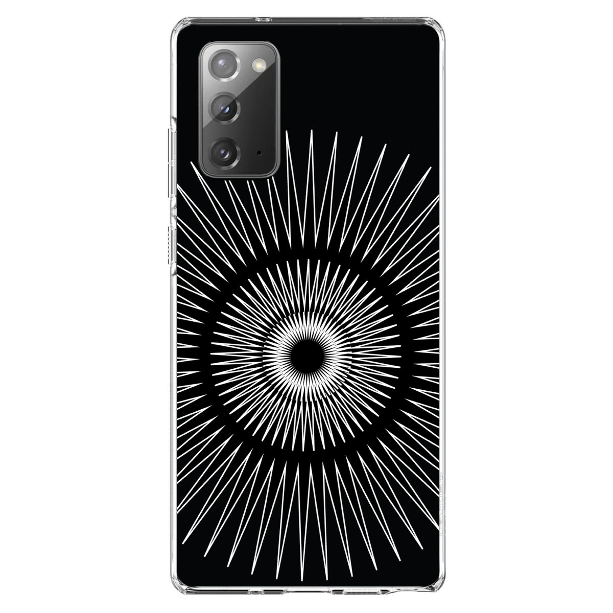 Clear Shockproof Hybrid Case with TPU Bumper and Tempered Glass Screen Protector L464