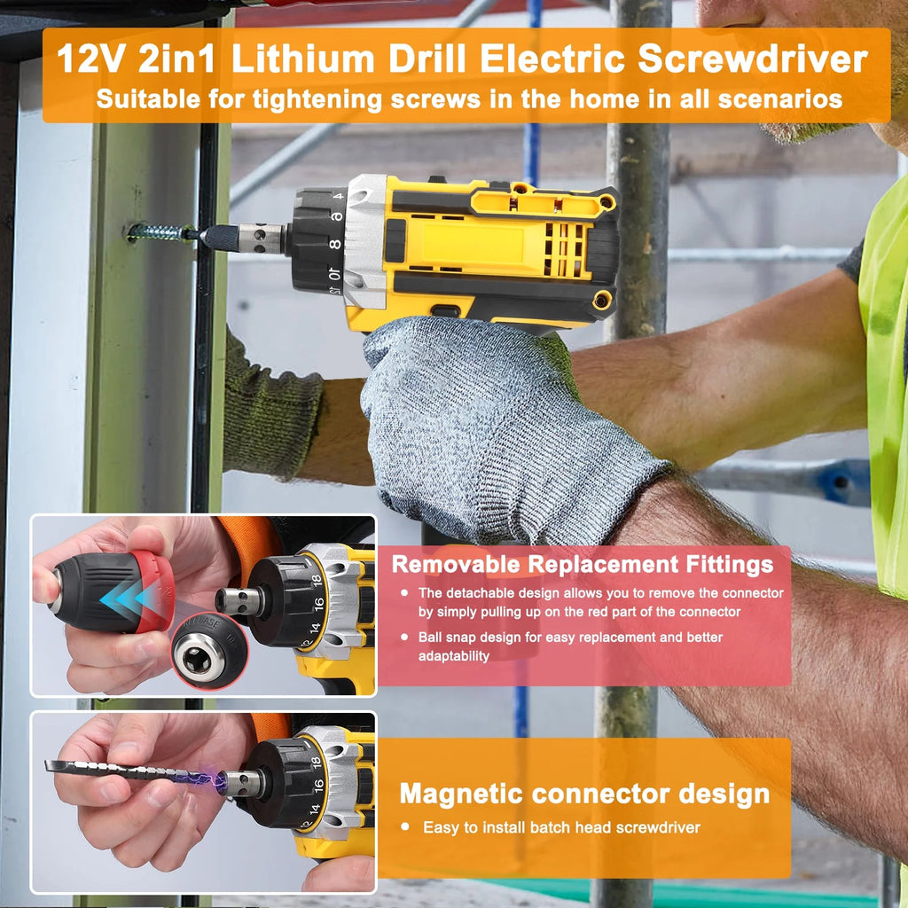 Electric Screwdriver 12 V Brushed Motor H2897
