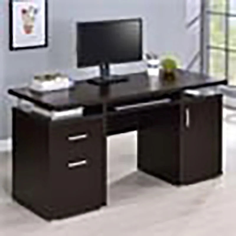 2-Drawer Contemporary Wood Computer Desk P841