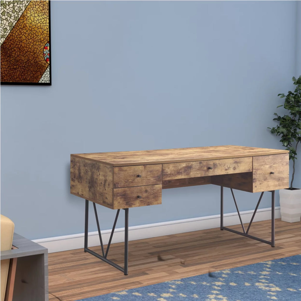 Antique Nutmeg 4-drawer Writing Desk H247368
