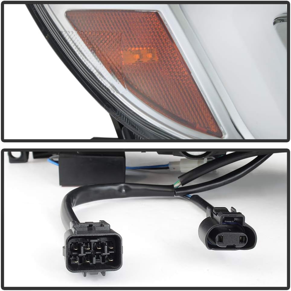 Chrome LED Projector Headlights K476609