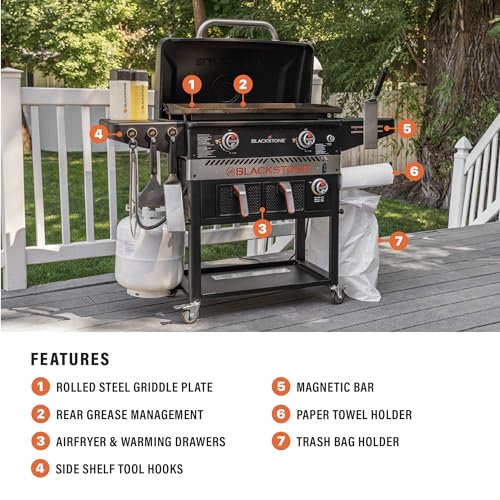 28 inch Black Stainless Steel Gas Griddle with Hood F401