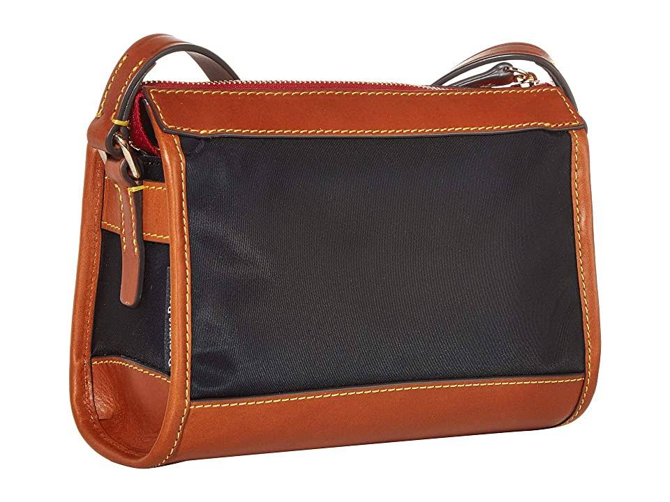 Black/Gold Nylon Zip Crossbody P57576