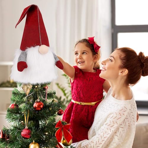25 Inch Plush Gnome Christmas Tree Topper F951