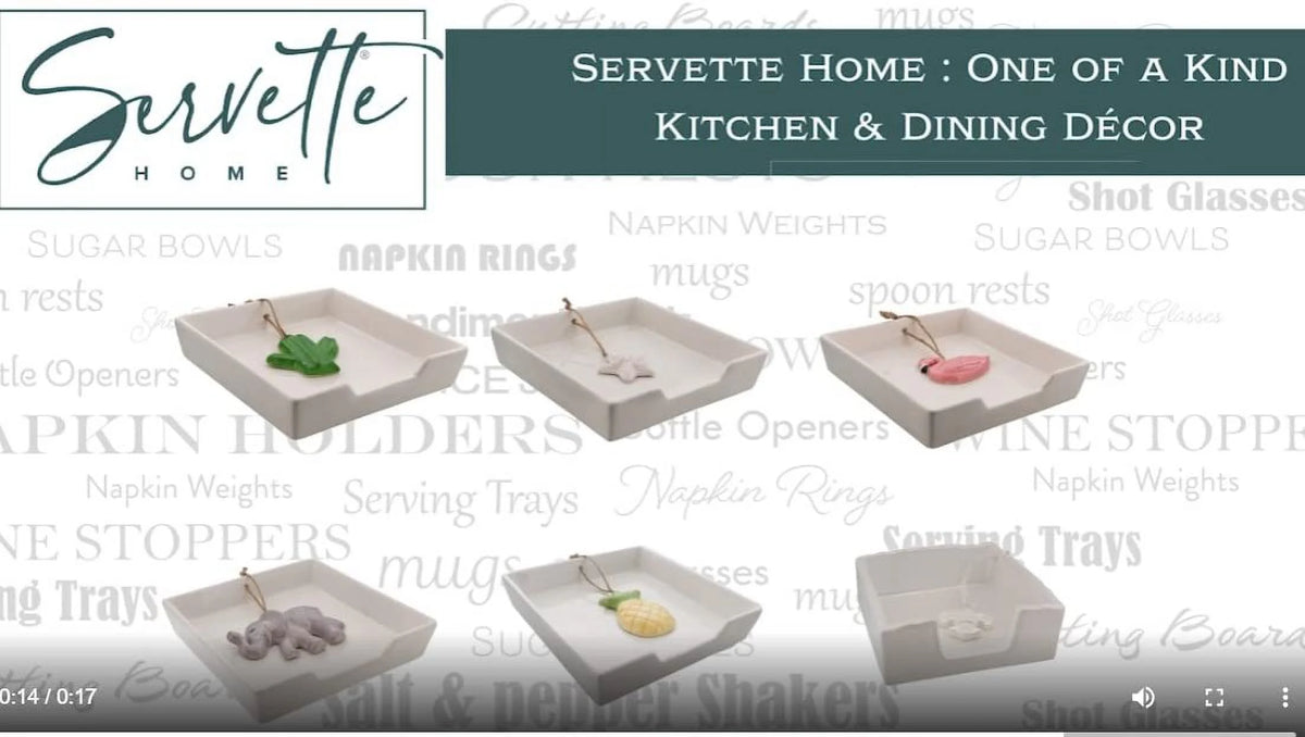White Ceramic Napkin Holder K651917