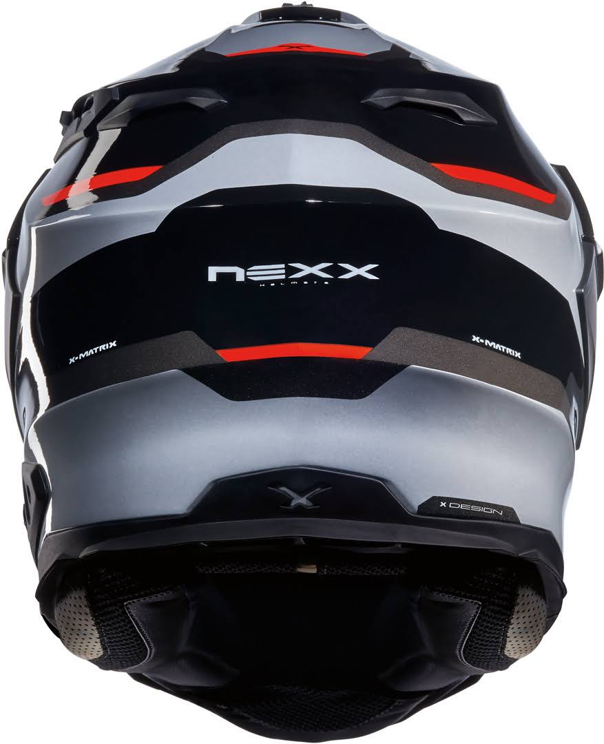 Black/Silver/Red Enduro Helmet C693525