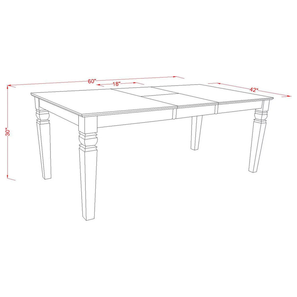5 Piece Wood Dining Set E2314