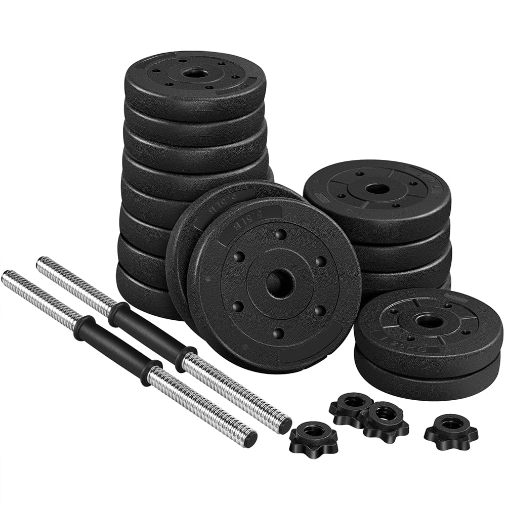 66 Lb. Adjustable Dumbbell Set Black A723