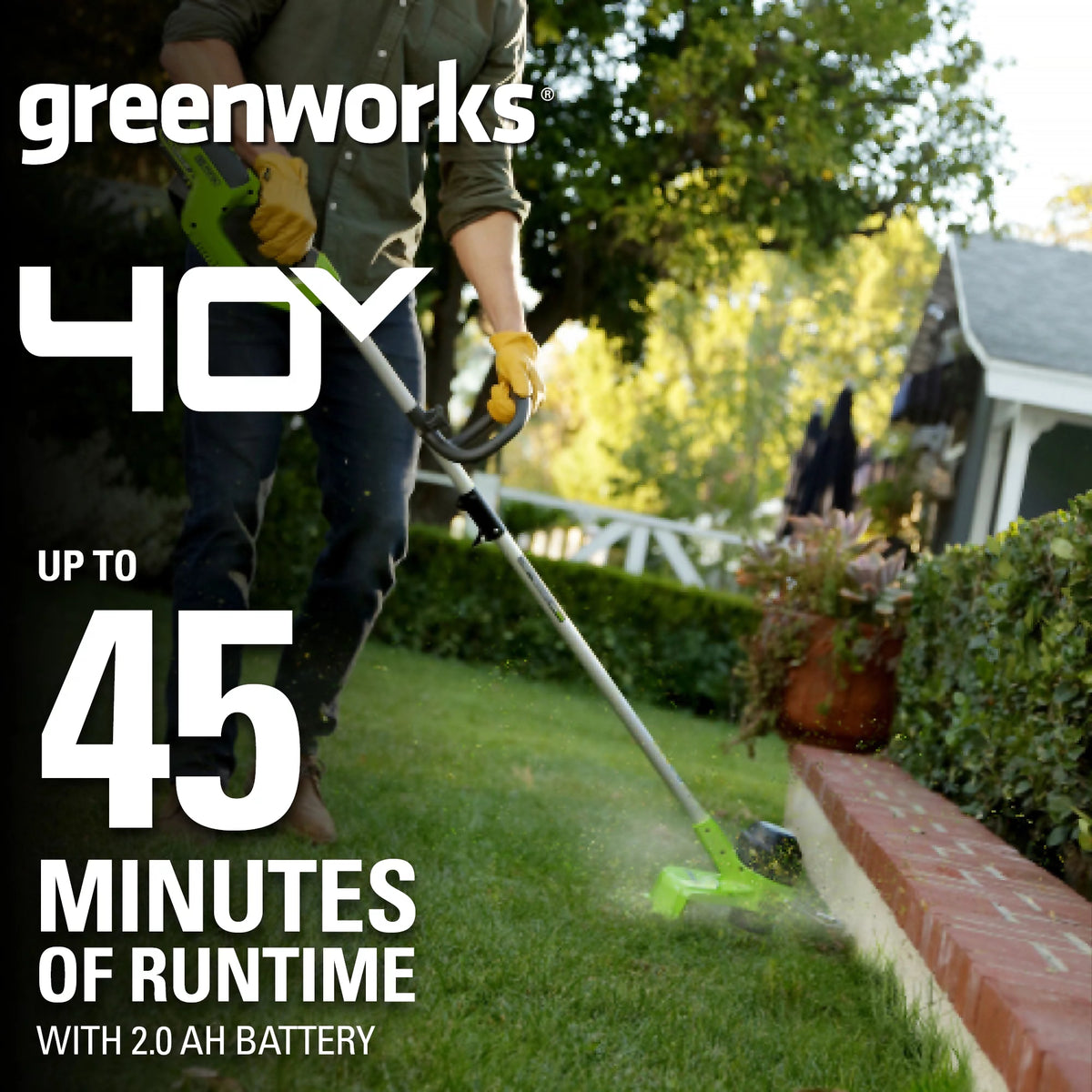 40V 12 String Trimmer with Battery & Charger V997