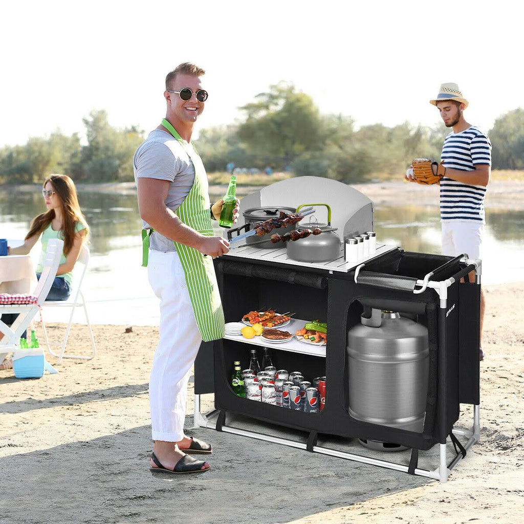 Portable Camp Kitchen and Sink Table U381