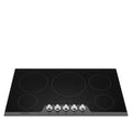 36 Electric Cooktop with 5 Elements Ceramic Glass Stainless Steel P181733