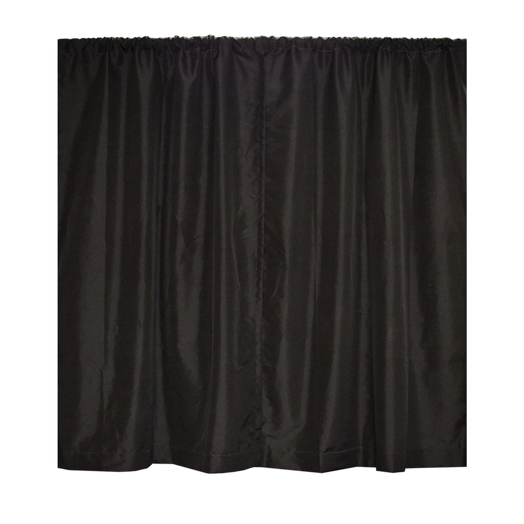 8'x20' Pipe and Drape Backdrop Kit with Black Drape Fabric B29917