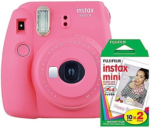 Flamingo Pink Instant Camera and Film Twin Pack N75704