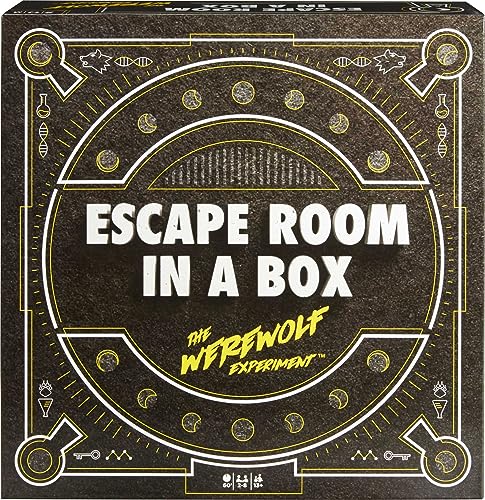 Escape Room in a Box The Werewolf Experiment, Group Game with 19 2D and 3D Puzzles I3109