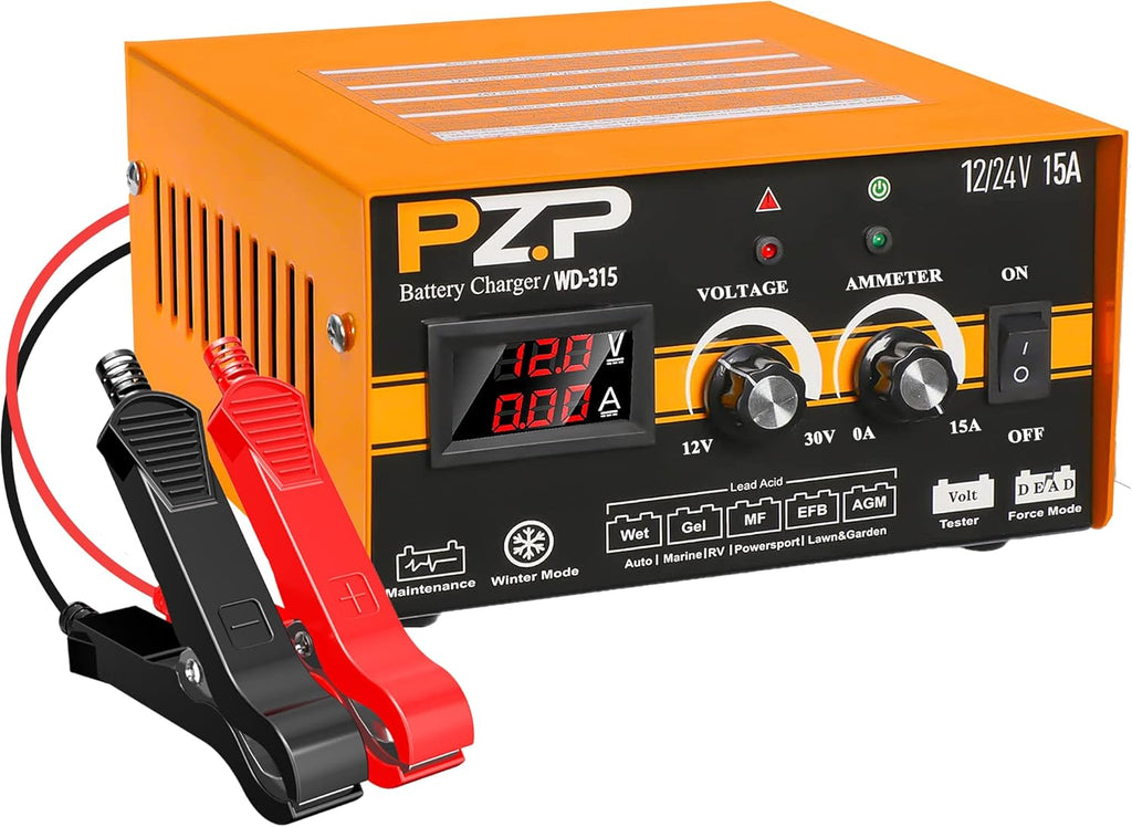 12V/24V Manual Battery Charger U818