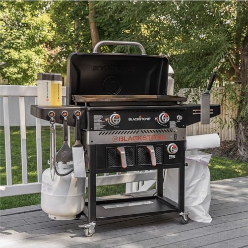 28 inch Black Stainless Steel Gas Griddle with Hood F401
