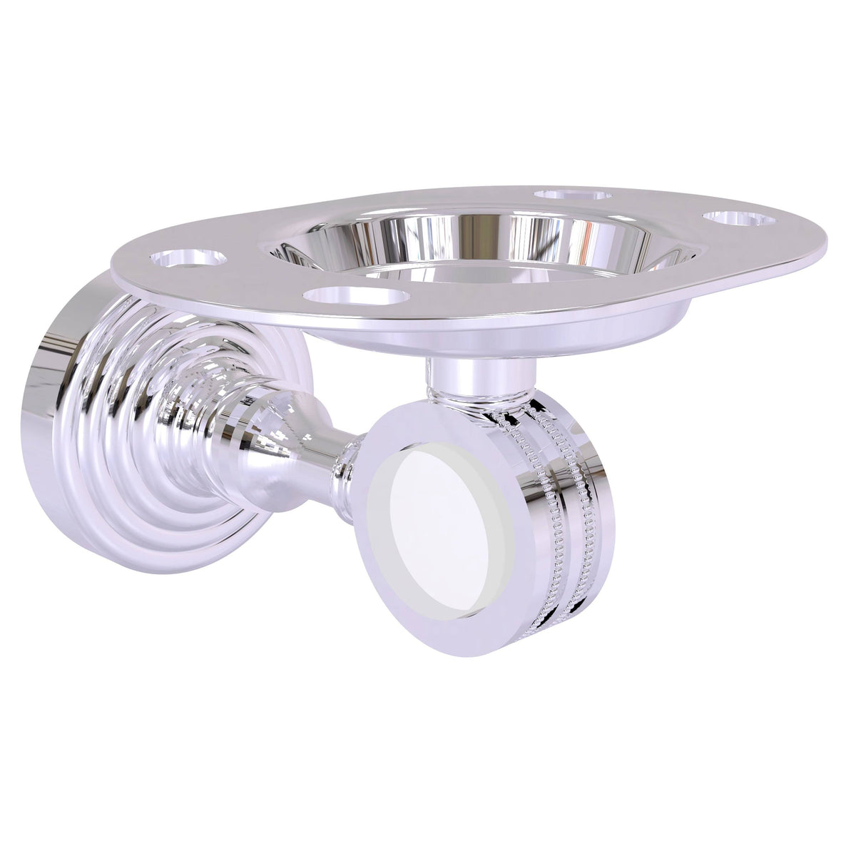Polished Chrome Tumbler and Toothbrush Holder J135